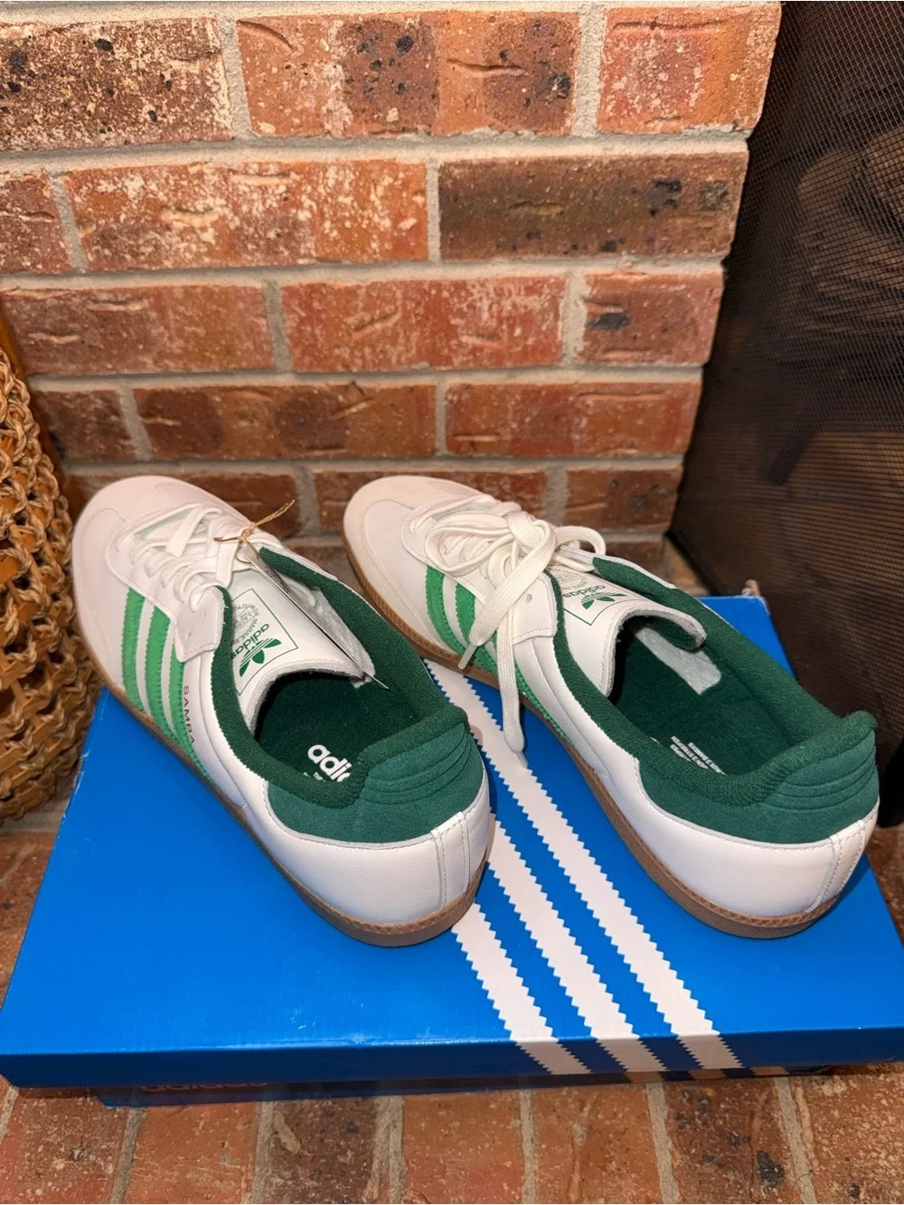 Adidas Samba OG White Green Gum Sole Men’s Size 13 NIB JI3202